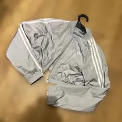 adidas トラックジャケット グレー クロップド丈