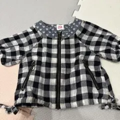 チェック柄 ベビーシャツ サイズ80