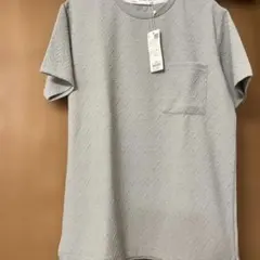 ikkaヘリンボンフクレジャガードTシャツ　Lのサムネイル