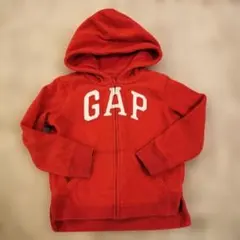 GAP ジップアップ パーカー 120 赤