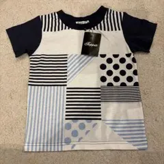 新品未使用　タグ付き TAPET ストライプドットTシャツのサムネイル