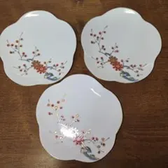 乾山写 紅葉に流れ銘々皿 3枚 京焼 金彩銀彩 陶器 - メルカリ