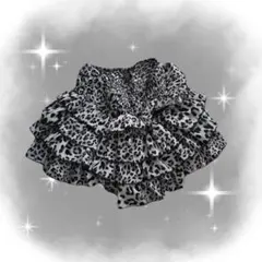 ヒョウ柄フリルミニスカート