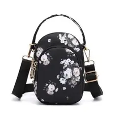 ショルダーバッグ 斜め掛け ポシェット スマホポーチ サコッシュ 薔薇