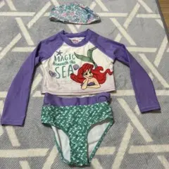 Disney アリエル 水着セット（紫・緑）