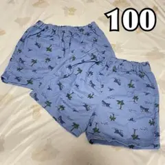 ユニクロ　UNIQLO イージーショートパンツ　サメ　魚　100 2枚セット