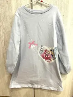 わんだふるぷりきゅあ　ワンピース 120 水色