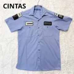 CINTAS シンタス ワークシャツ 企業ロゴ メルセデスベンツ ブルーのサムネイル