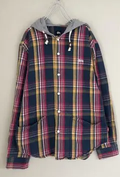 Stussy チェック柄 ナイロンジャケット Mサイズ - メルカリ