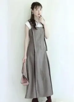 Mystrada マイストラーダ マチプリーツレイヤードワンピース