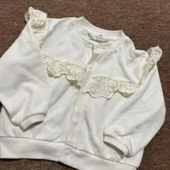 H&M★フリル付き★カーディガン★100