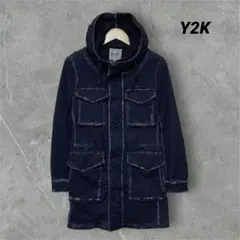 y2k archive VOGUISH フード　デニムジャケット　Mのサムネイル