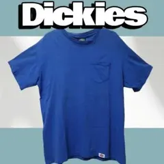 90s USA製 Dickies ディッキーズ XL ポケットTシャツ ブルーのサムネイル