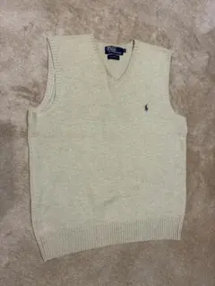 Polo by Ralph Lauren ベージュ ベストS ポロラルフローレン