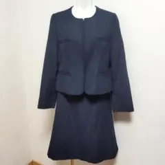 超美品　大きいサイズ15号 イギンIGIN ノーカラージャケットフォーマルスーツ