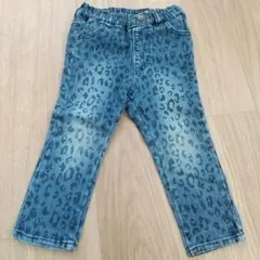 ヒョウ柄デニムパンツ