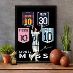 KONAMI リオネル・メッシ　サイン入り　タペストリー　2010年　【希少】 リオネル・メッシ サイン入りタペストリー ウイニングイレブン2010