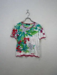 LEONARD 半袖花柄Tシャツ グリーン系 - メルカリ