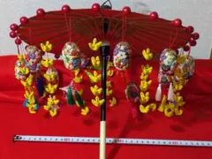 ちりめん細工　番傘　古布　つまみ　吊るし飾り　ハンドメイド