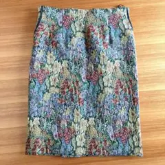 レリアン花柄タイトスカート13＋
