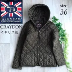 ラベンハム キルティング ジャケット フーデット CRAYDON レディース S