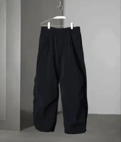 TRACK WIDE EASY LOOSE PANTS ブラック カーゴパンツ