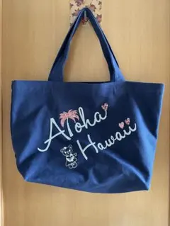 Aloha Hawaii トートバッグ ネイビーのサムネイル