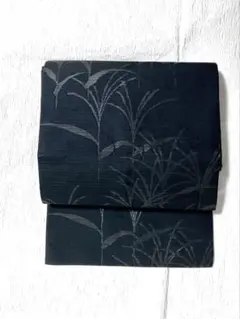 夏の喪服用帯　絽　正絹 美品