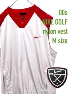 00s NIKEGOLF ナイロンベスト ナイキゴルフ バイカラー