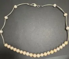 9mm珠 パールネックレス 本真珠風 大粒 約45cm フォーマル