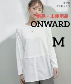 【新品・未使用品】タグ付き 洗える レイヤードヘムカットソーTシャツ　裾シャツ