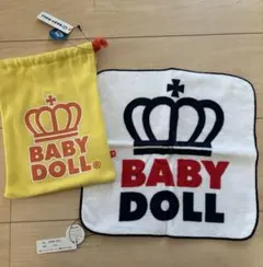 BABY DOLL 王冠のロゴ　巾着と ハンドタオルのサムネイル