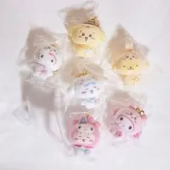 ちいかわ　サンリオ　シークレットフロッキーマスコット 6点セット