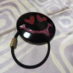 ヘアゴム スマイル ハート ラメ　ビームスヘアゴムのサムネイル