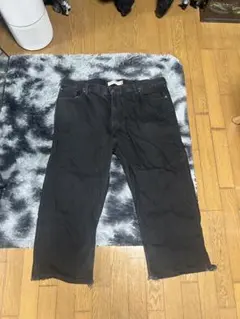 Levi's ブラック ワイドレッグデニム