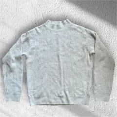 UNIQLO ニット セーター Mサイズ 水色 ブルー ライトグレー