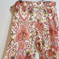 JM collection 【2X】花柄 カジュアルパンツ リラックスウェア