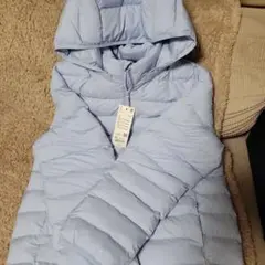 UNIQLO パフテックウォッシャブルパーカ　160 水色