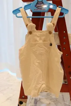 バースデイ フタフタ くま耳 サロペット ロンパース 80cm