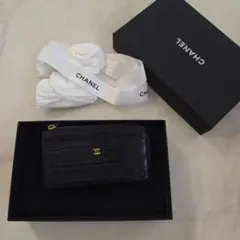 CHANEL シャネル カードケース ココマーク ブラックのサムネイル