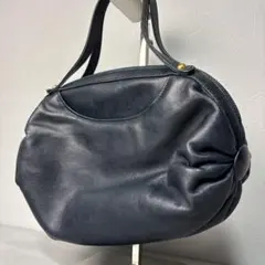 MODE KAORU ハンドバッグ ネイビー レザー