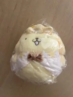 ポムポムプリン　ぬいぐるみキーホルダー　プリン