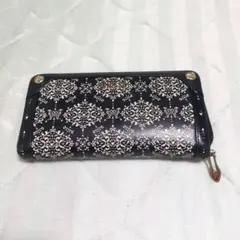 ANNA SUI 長財布 ラウンドファスナー ダマスク柄のサムネイル