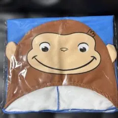 おさるのジョージ プラチナムザッカフード付タオル