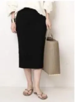 ドゥーズィエムクラス　リブタイトスカート