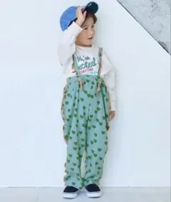 【新品未使用タグ付き】ソウガラワッフル2wayサロペット　グリーン