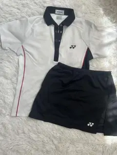 YONEX ポロシャツ スカート　セットMサイズ ホワイト/ネイビー