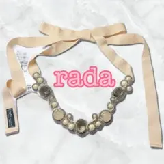 RADA ラダ　ビジューネックレス ドレスアクセサリー ピンクベージュ