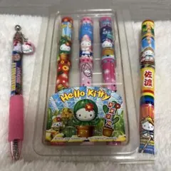 ハローキティデザインのボールペン5本セット