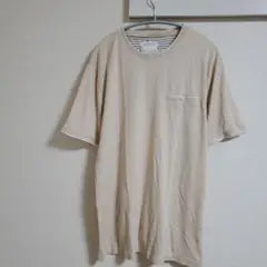 DENIM & FLOWER【L】ベージュ Tシャツ